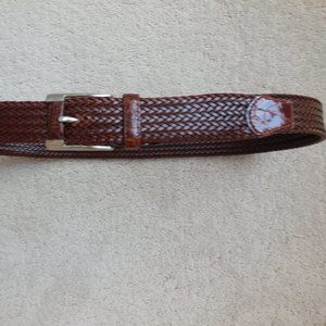 Mezlan belt brown weaved 36